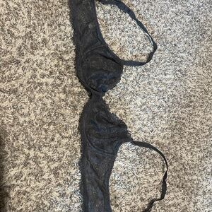 Savage x Fenty Gray Lace Underwire Bra